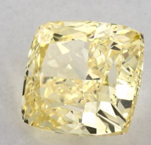 1.09 CT Fancy Vivid Yellow Square Cushion Cut Lab Grown Loose Diamond – IGI Certified