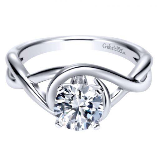 Gabriel & Co. “Contemporary Collection” Criss Cross Design Engagement Ring