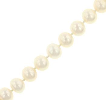 14K White Gold 7" Freshwater Pearl Bracelet with Filigree Clasp Classic Beauty in Every Detail