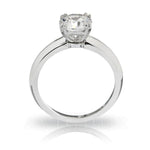 18kt White Gold (Platinum is Optional by Request) Diamond Engagement Ring (center stone not included)