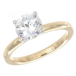 2.2mm Rounded Plain Polish 4-Prong Solitaire Engagement Ring Mounting (center Stone Not Included) ||| ||| Stockno: 211663 ||| Vendor Id: 2895 ||| Vendor Stockno: AJ-R16704YW1.0RD