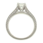 14k White Gold Pave Diamond Engagement Ring (Center stone not included) Diamonds .32cttw ||| 130605 ||| ||| |||