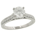 Platinum 14 Stone Round Diamond Engagement Ring 0.16cttw(Center Stone Not Included) ||| 141116 ||| ||| |||