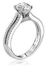 14k White Gold Pave Diamond Engagement Ring (Center Stone Not Included) Diamond .21cttw ||| 148611 |||