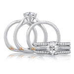 18k White Gold Pave Diamond Engagement Ring (Center Stone & Bands Not Included) Diamond .17cttw ||| 138442