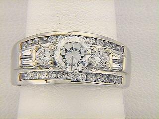 TRUE ROMANCE ||| Engagement Pave Semi-Mount ||| 1.00 CT TW  ||| 14K/WG REMOUNT |||