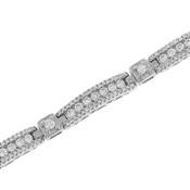 Three-Row Pavé Diamond Bracelet 2.00cttw