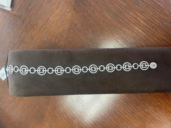 ladies 18k white gold fancy design diamond braclet containing aprroximately 3 cts round diamonds H/I color SI3 clarity