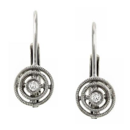 14K White Gold Classique Creations Diamond Earrings (G–H/SI)
