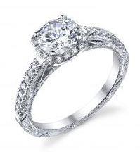 14k WG Diamond Engagement Ring ||| 0.30cttw |||  ||| Center Stone ||| Shape: Round Brilliant ||| Weight: 1.32cttw ||| Color:G ||| Clarity:SI1 ||| EGL Certificate:3232202519