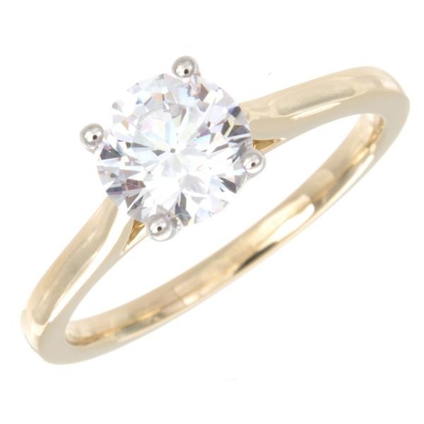 Cathedral Style Solitaire Engagement Ring – Center Stone Not Included