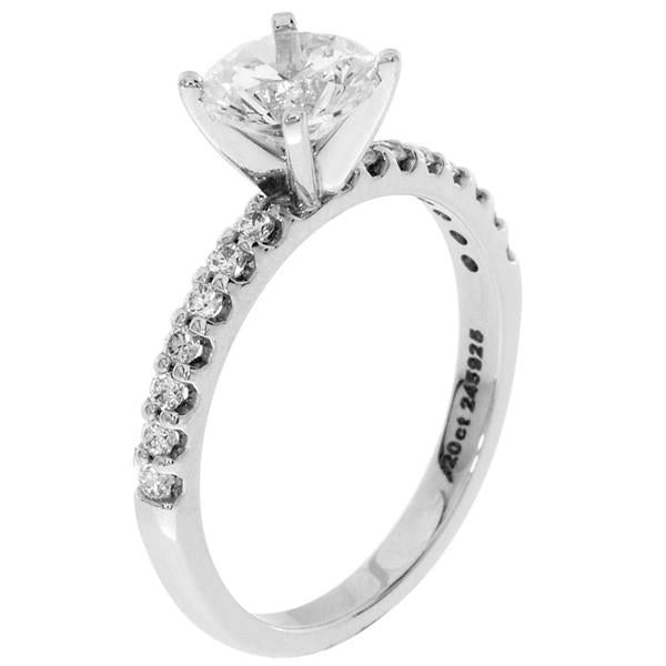 16 Stone Round Shared prong Set Diamond Engagement Ring Diamond .18cttw Gh/si2 (center Stone Not Included) |||  |||  ||| $309.8 ||| $775