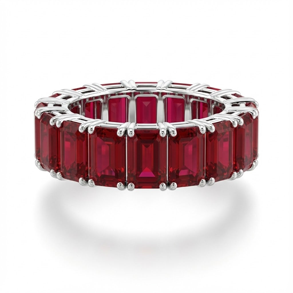 Platinum Ladies’ Ruby Eternity Ring 10.45cttw