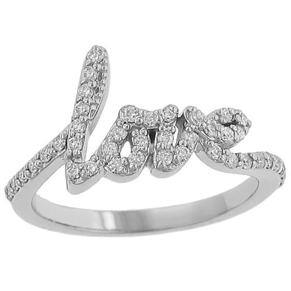 Ladies’ “Love” Diamond Fashion Ring