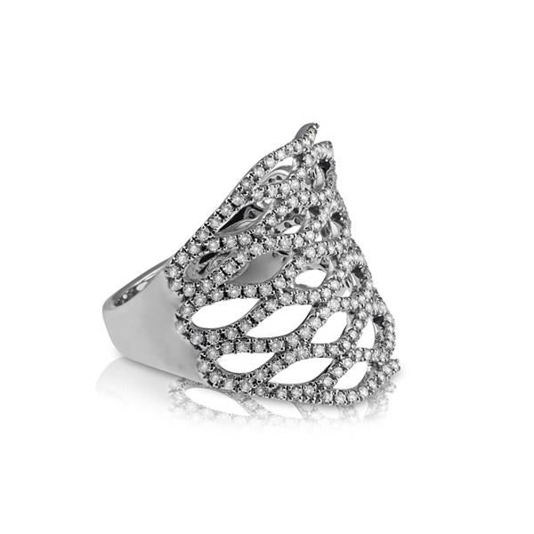 Ladies’ Tapered Pavé Diamond Fashion Ring 1.06cttw