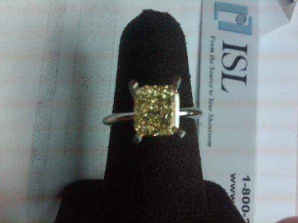 Cushion Cut Fancy Intense Yellow Diamond 2.27ct