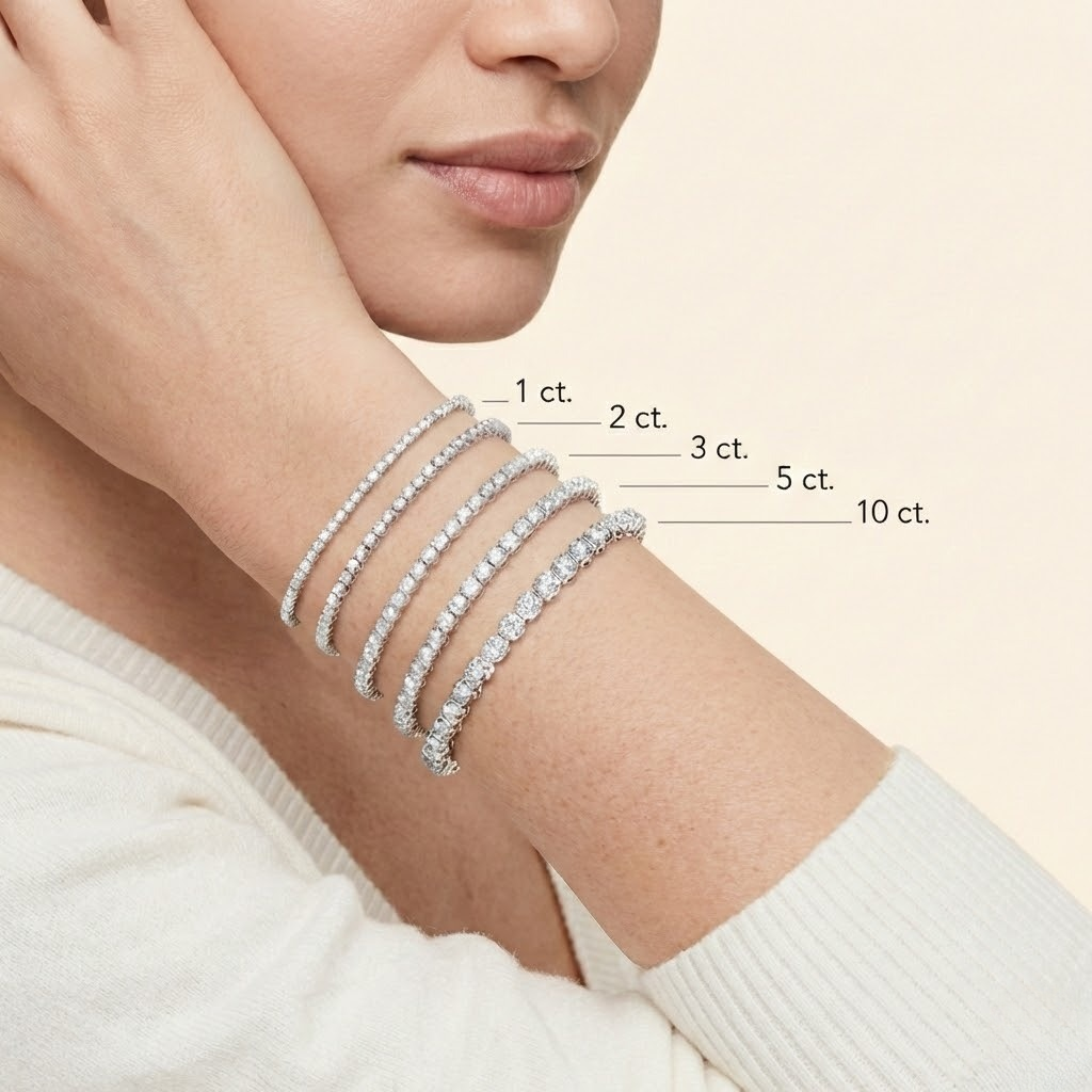 14K White Gold Diamond Tennis Bracelet 2.00cttw