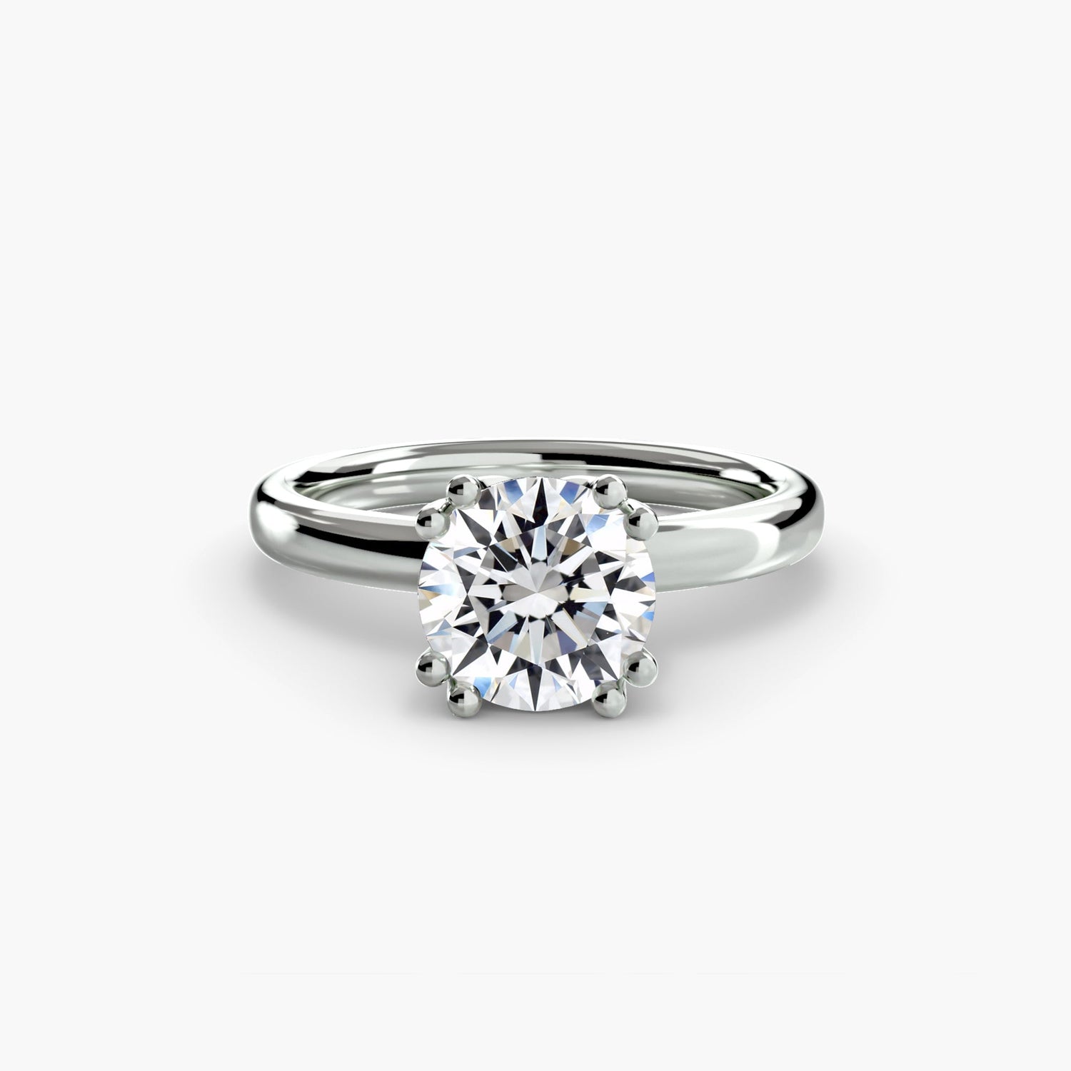 8-Prong Solitaire Ring