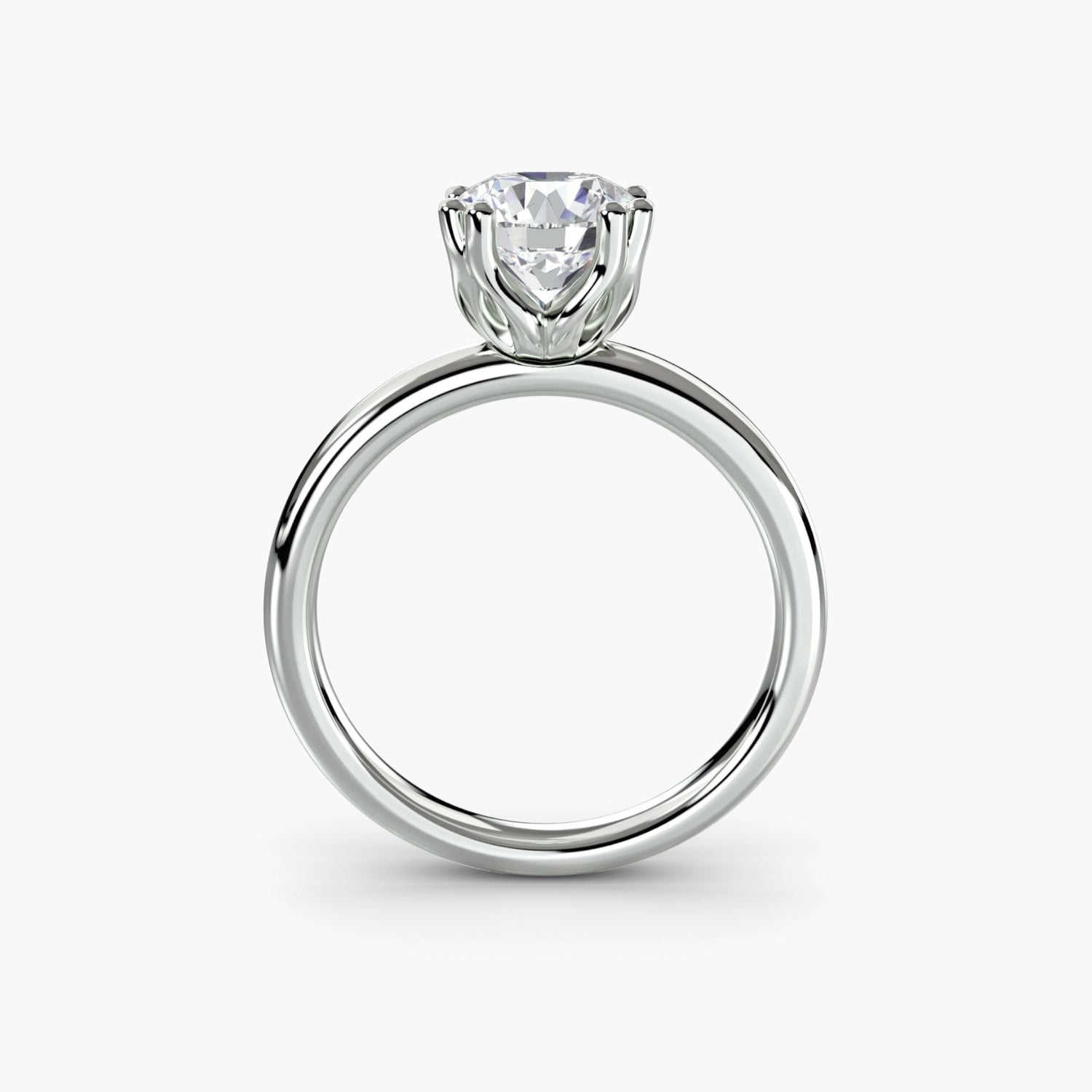 8-Prong Solitaire Ring