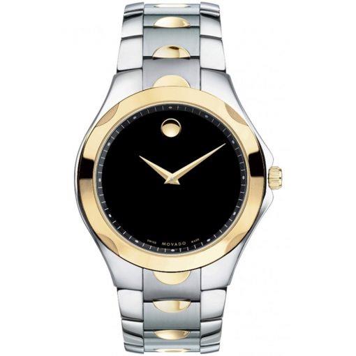 Movado Luno Sport Two-Tone Watch with Black Dial