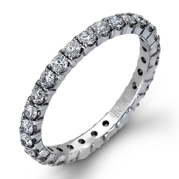 Ladies 14K White Gold Shared Prong Diamond Eternity Band, 1.09 cttw