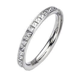 Ladies Platinum Channel Set Princess Cut Diamond Eternity Band, Approx. 1.10 cttw