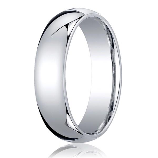 Cobalt Men’s 6mm “Prime” Plain Polished Domed Wedding Band