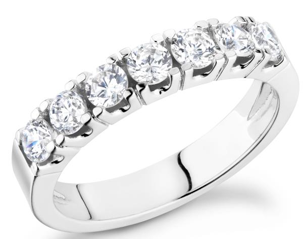 Men’s 6mm Flat Comfort Fit Wedding Band in 14K White Gold – Size 8