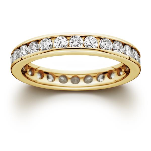 Channel Eternity Band 14K Y/G; TDW Aprox 0.50ct				 |||