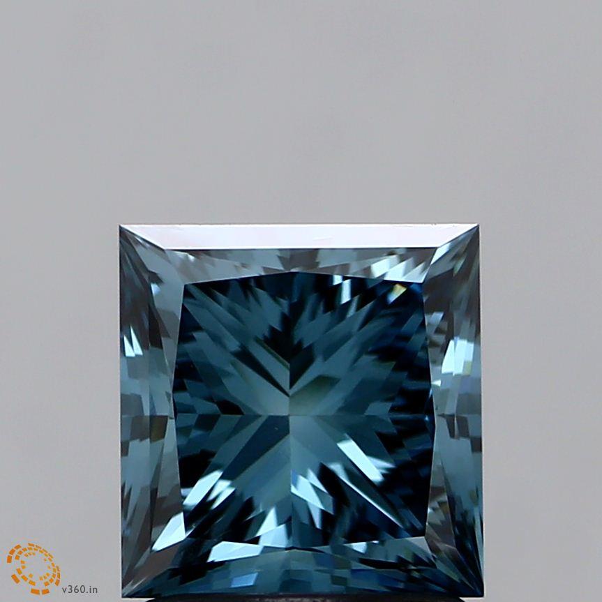 3.02 CT Fancy Vivid Blue Radiant Cut Lab Grown Loose Diamond – IGI Certified
