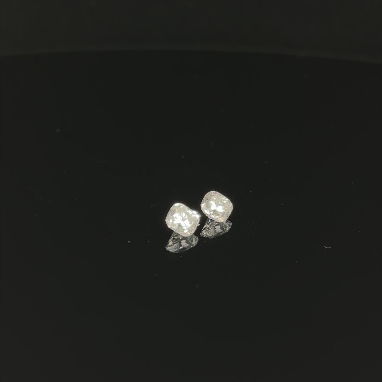 1.00 CTTW Cushion Cut Lab Grown Loose Diamond Pair – EF Color / VS Clarity