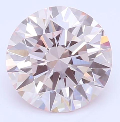 0.53 CT Round Brilliant Cut Fancy Light Pink Lab Grown Diamond – VS1 Clarity